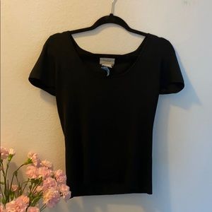 Black Silk Top
